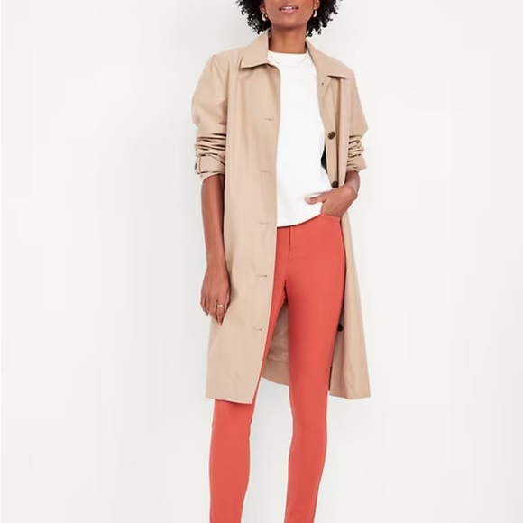 Old Navy Coral Pink Polka Dot Pixie Pants - Picture 9 of 11